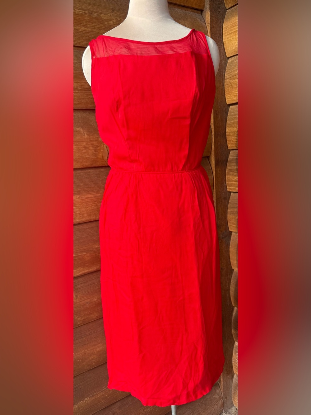 Vintage 1960’s really red special occasion dress. Small
